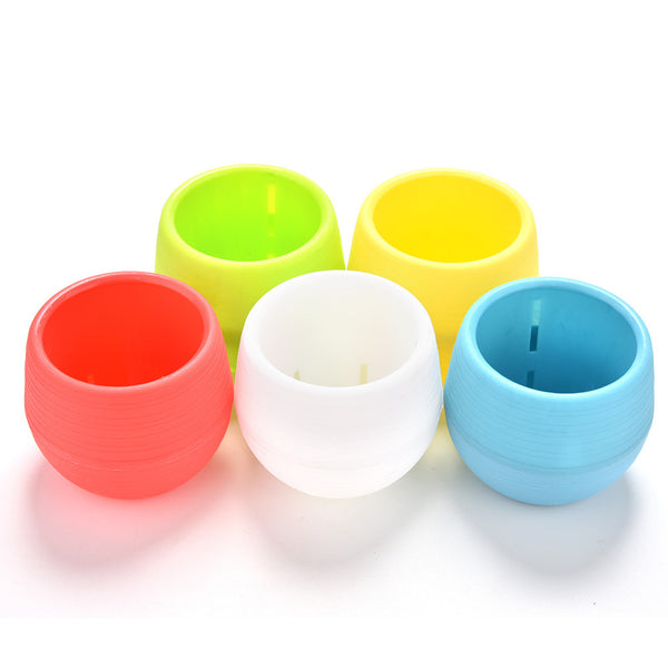 Colored Plastic Flower Pot