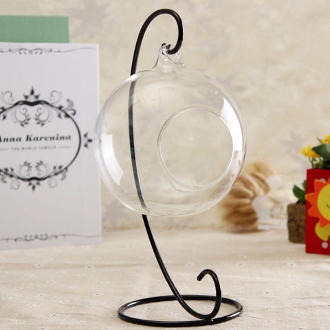 Hanging Glass Orb Plant Container