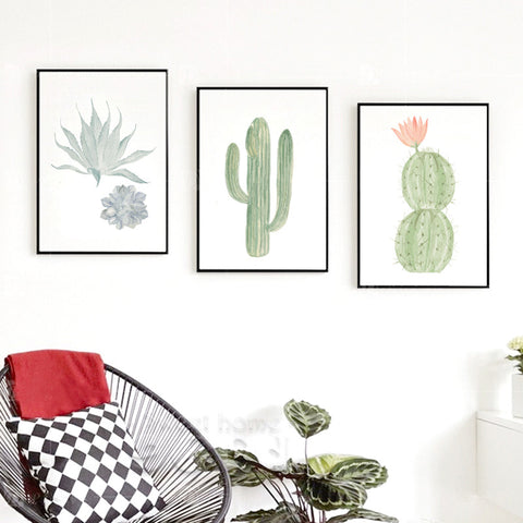Watercolor Succulent Prints