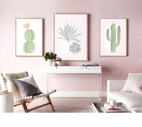 Watercolor Succulent Prints